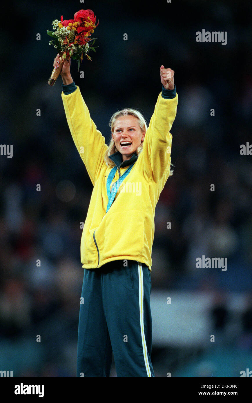TATIANA GRIGORIEVA.POLE VAULT, SYDNEY OLYMPICS.Y, AUSTRALIA.OLYMPIC STADIUM, SYDNEY, SYDNE.22/09/2000.H21G10 Stock Photo