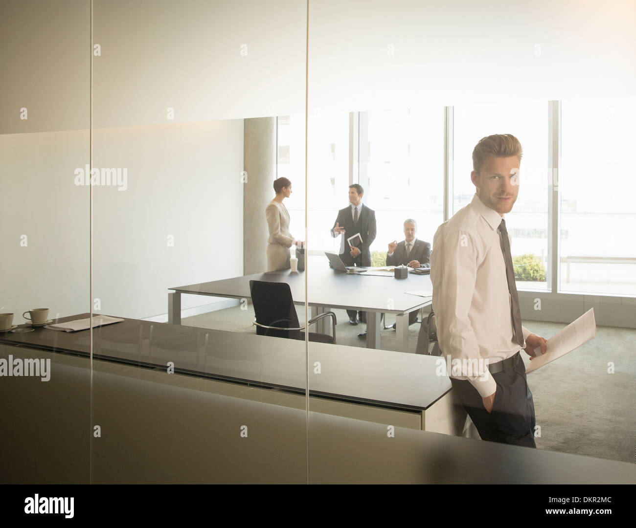 Standing high table hi-res stock photography and images - Alamy