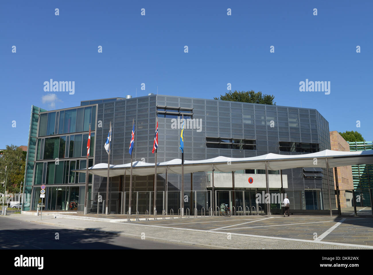 Nordische Botschaften, Rauchstrasse, Tiergarten, Berlin, Deutschland Stock Photo