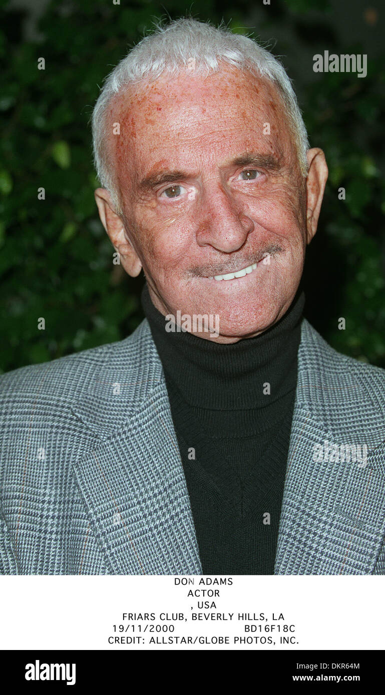 Nov. 19, 2000 FRIARS CLUB, BEVERLY HILLS, LA DON ADAMS.ACTOR., USA