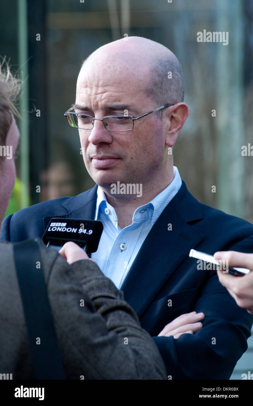 London, UK. 9th Dec, 2013. Andrew Gilligan, London's cycling commissioner, releases interviews Credit:  Piero Cruciatti/Alamy Live News Stock Photo