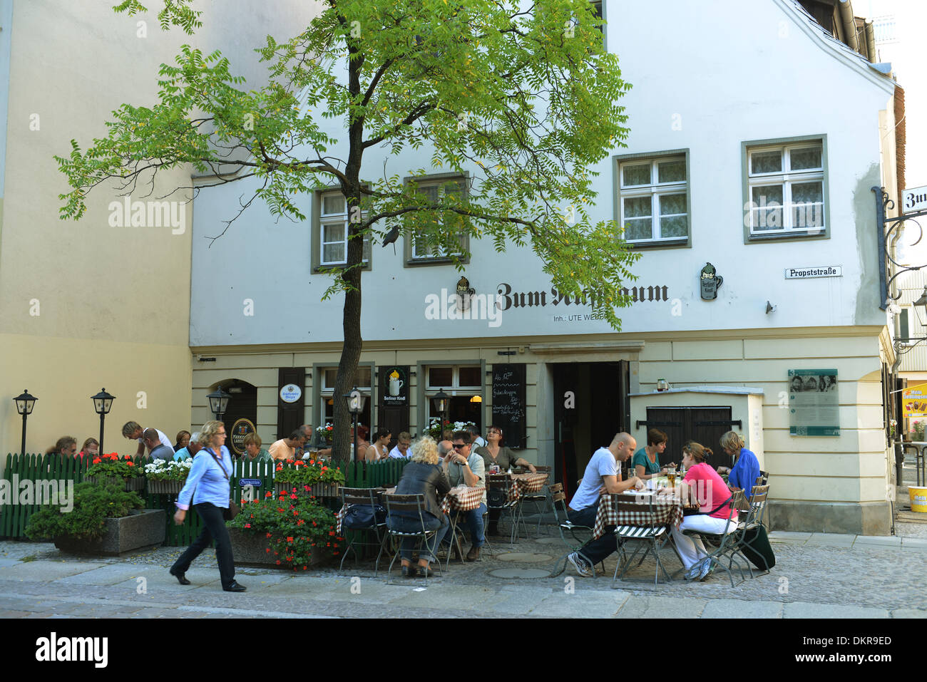 Restaurant ´Zum Nussbaum´, Nikolaiviertel, Mitte, Berlin, Deutschland Stock Photo