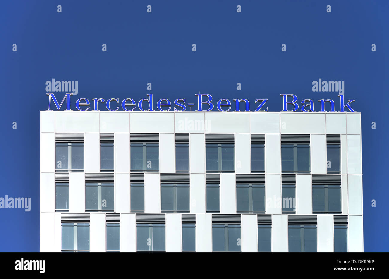 Mercedes-Benz Bank, Otto-Braun-Strasse, Friedrichshain, Berlin, Deutschland Stock Photo