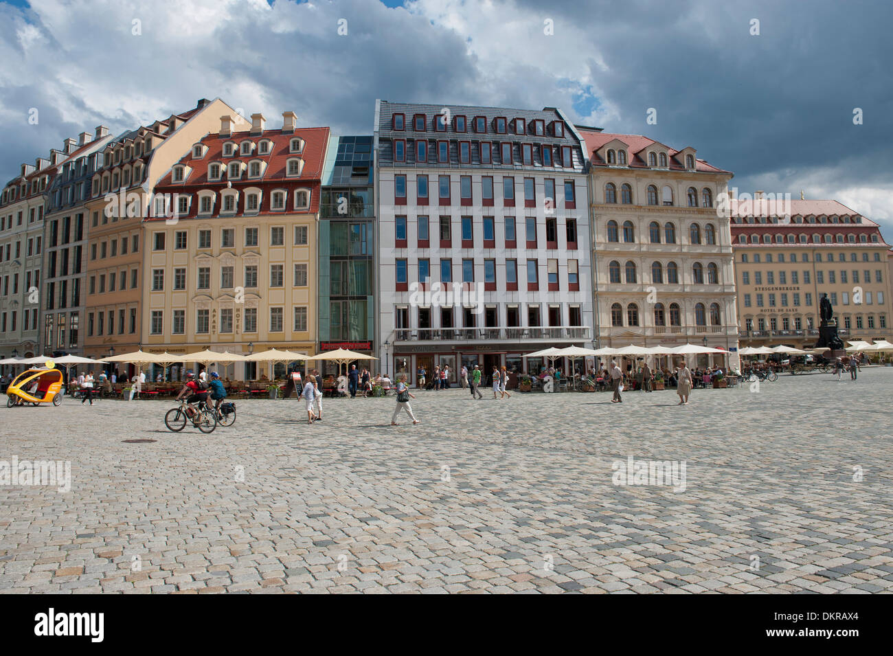 Dresden people houses homes buildings constructions Old Town history