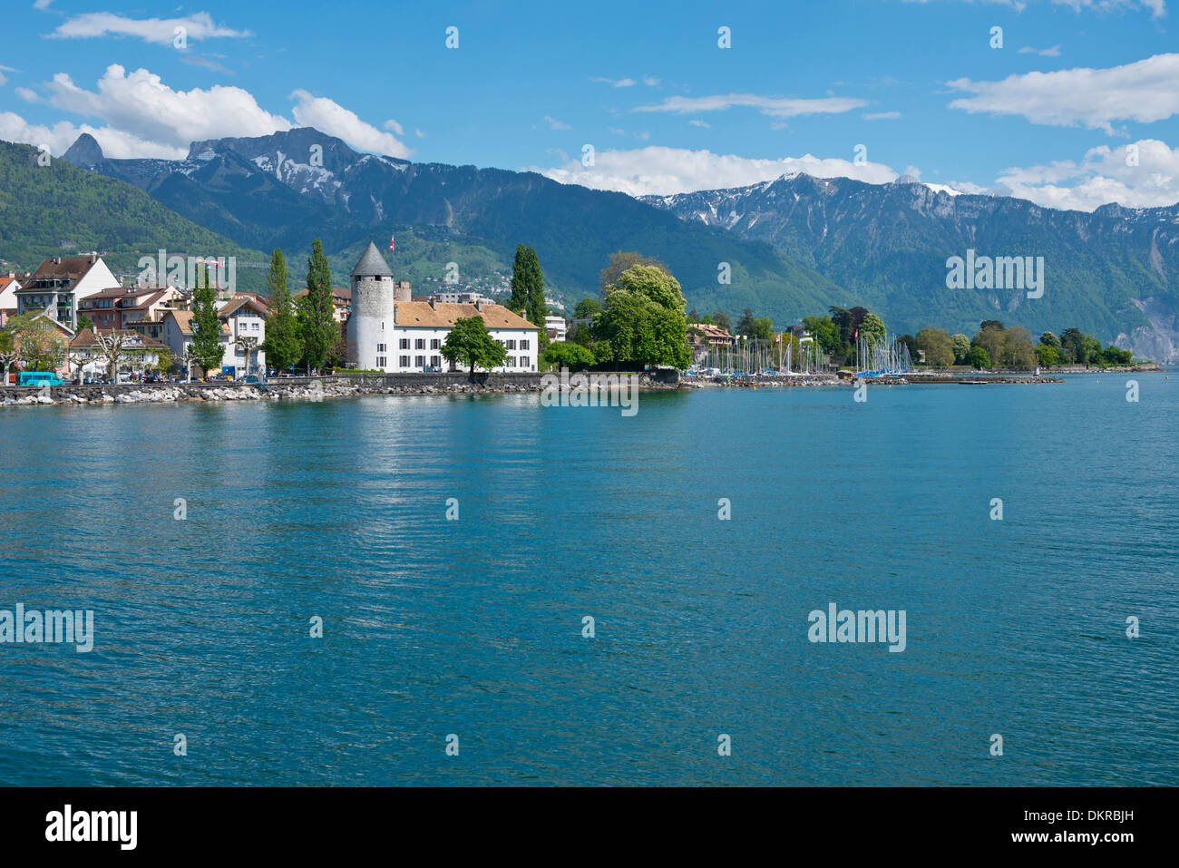 Switzerland Europe Lac Léman Lake Geneva Leman lake scenery landscape