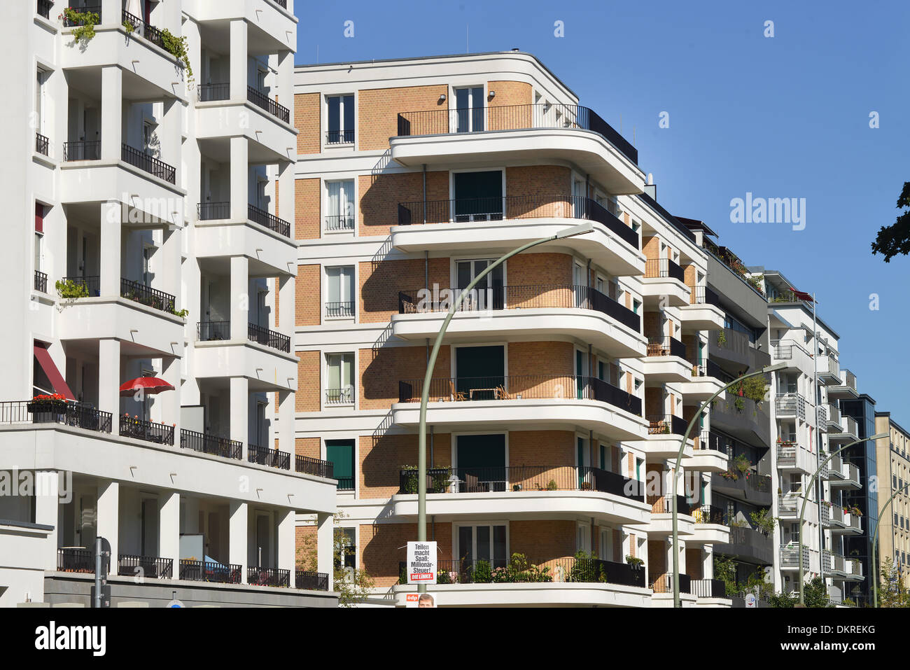 Neubauten, Am Friedrichshain, Prenzlauer Berg, Berlin, Deutschland Stock Photo