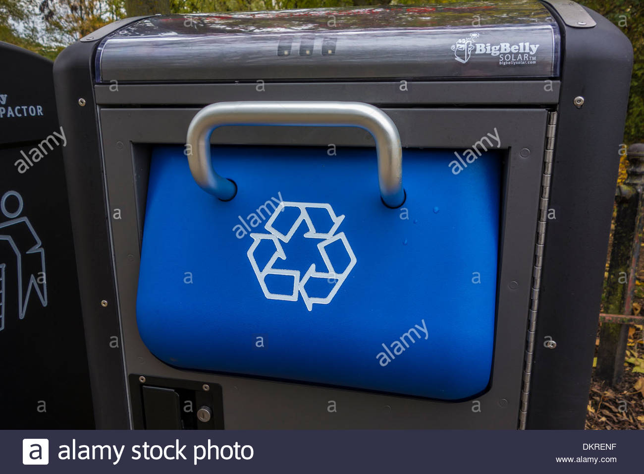 Big Belly Solar Compactor Bins High Resolution Stock Photography and