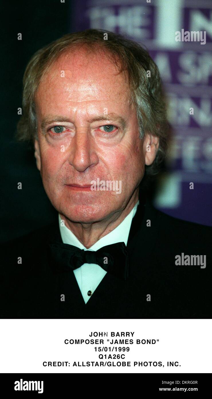 JOHN BARRY.COMPOSER ''JAMES BOND''.15/01/1999.Q1A26 Stock Photo