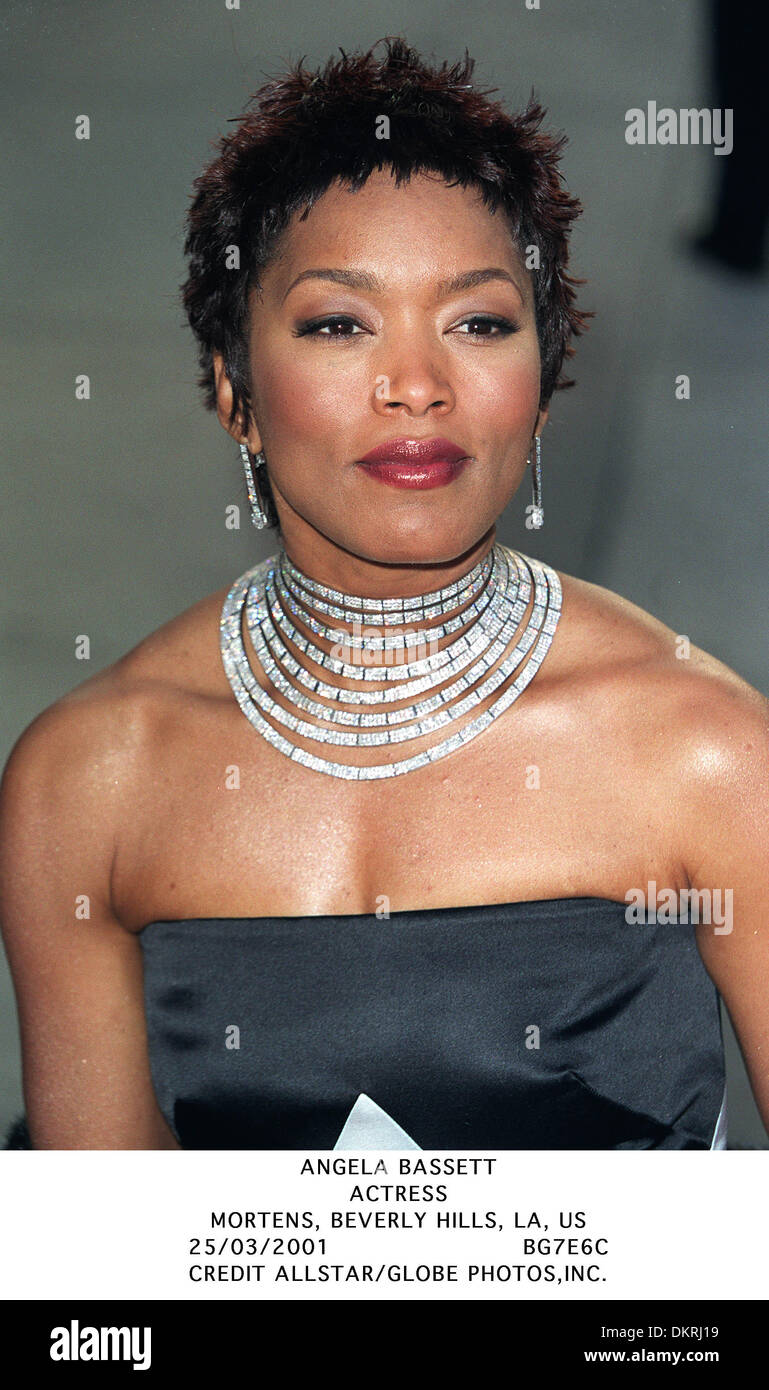 ANGELA BASSETT.ACTRESS.MORTENS, BEVERLY HILLS, LA, US.25/03/2001.BG7E6C Stock Photo