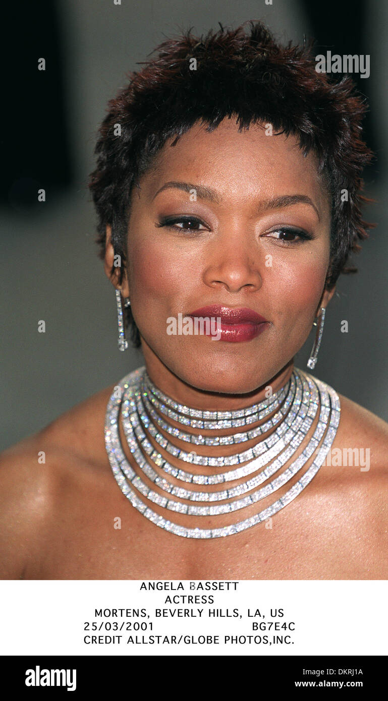 ANGELA BASSETT.ACTRESS.MORTENS, BEVERLY HILLS, LA, US.25/03/2001.BG7E4C Stock Photo