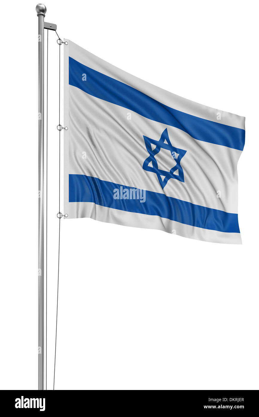 3D Israeli flag Stock Photo - Alamy