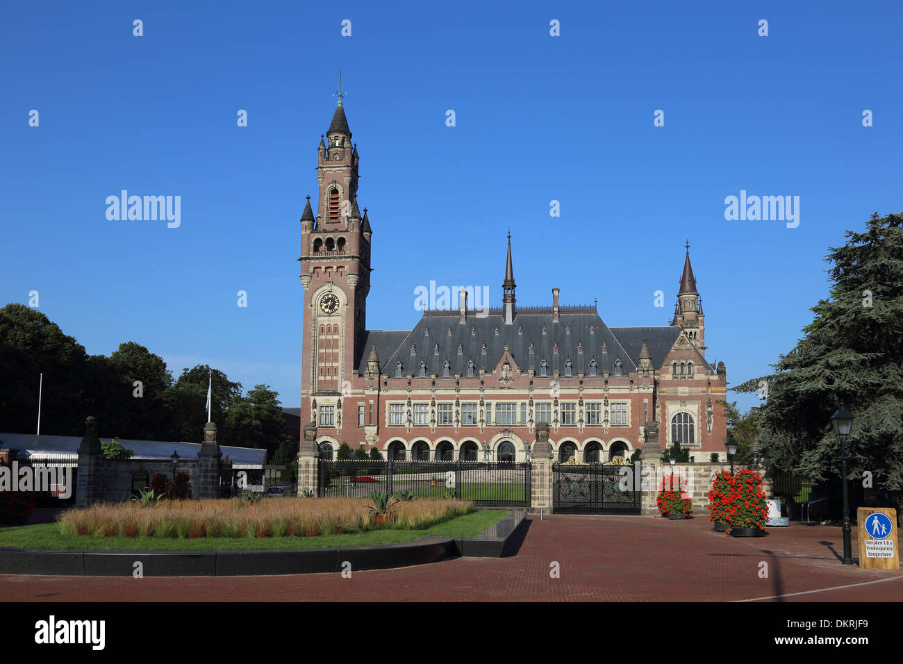 the Hague Netherlands Peace Palace Park Stock Photo