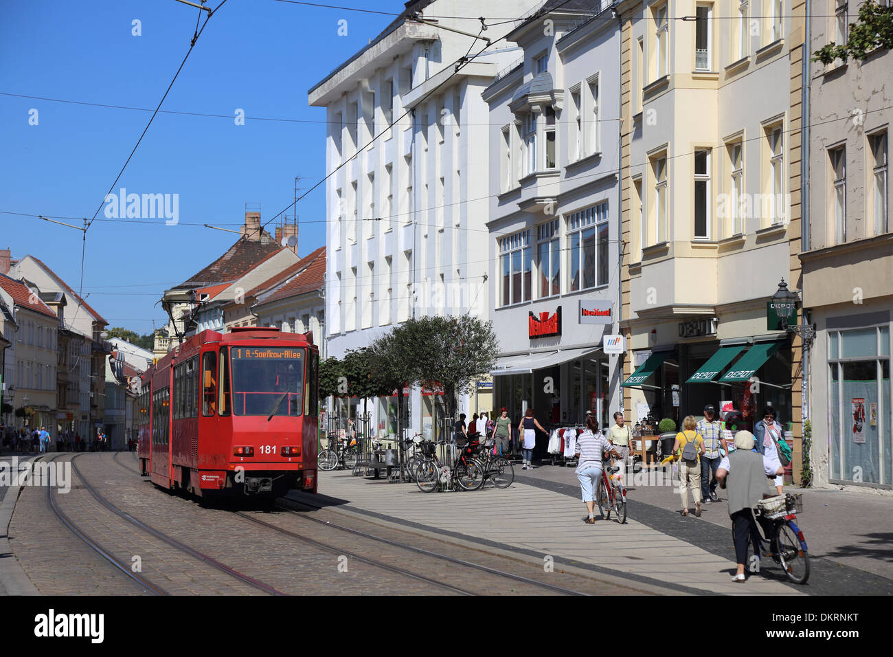Brandenburg an der Havel Hauptstraße Stock Photo Alamy
