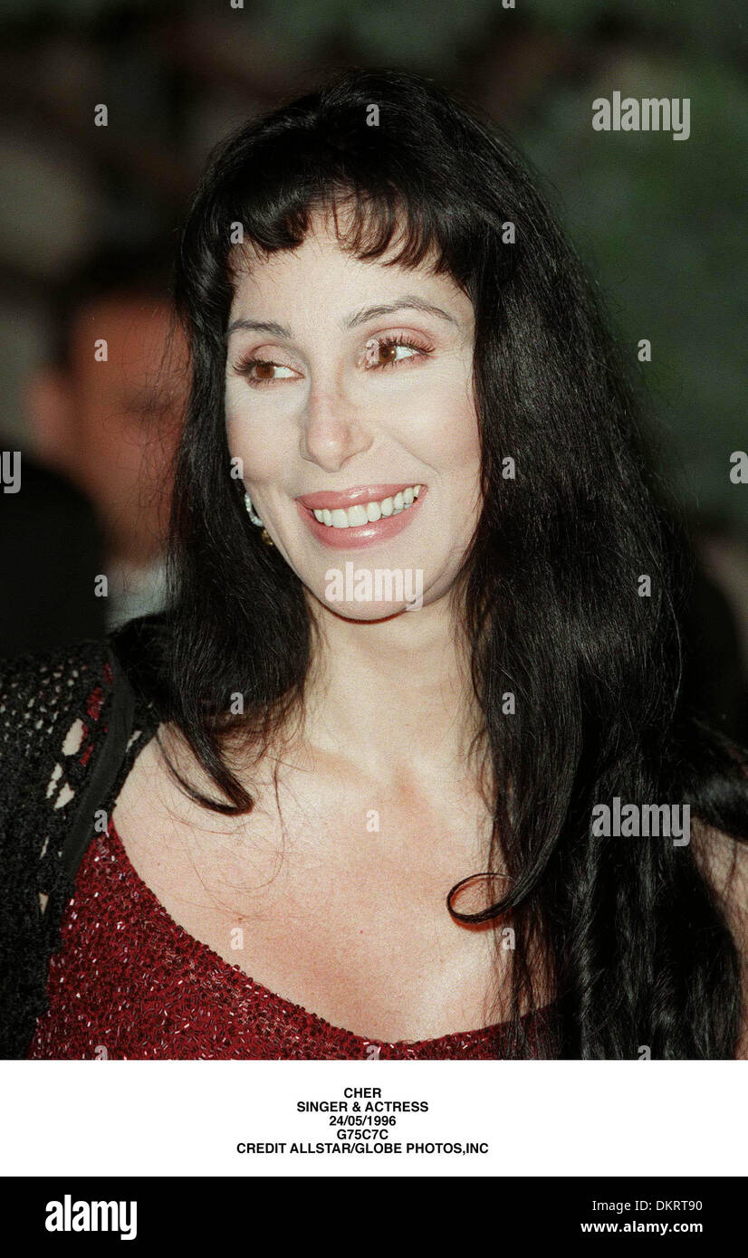 CHER.SINGER & ACTRESS.24/05/1996.G75C7C Stock Photo - Alamy