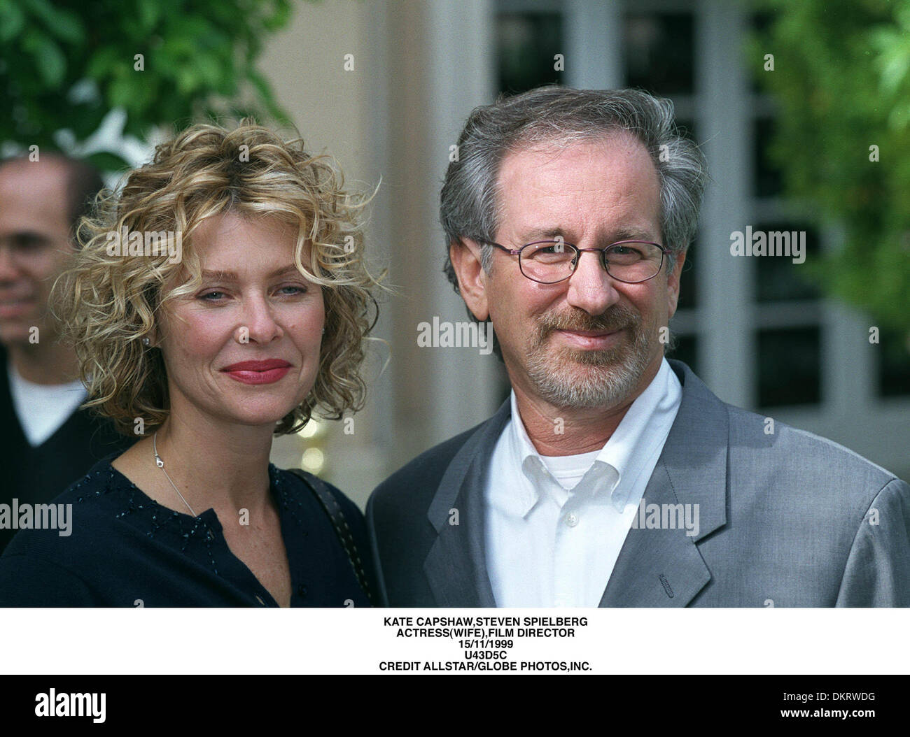 KATE CAPSHAW,STEVEN SPIELBERG.ACTRESSWIFE),FILM DIRECTOR.15/11/1999.U43D5C Stock Photo