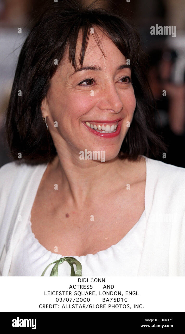 July 9, 2000 - LEICESTER SQUARE, LONDON, ENGL - DIDI CONN.ACTRESS     AND.LEICESTER SQUARE, LONDON, ENGL.09/07/2000.BA75D1C.CREDIT:(Credit Image: © Globe Photos/ZUMAPRESS.com) Stock Photo