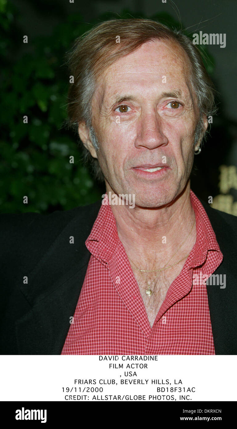 Nov. 19, 2000 FRIARS CLUB, BEVERLY HILLS, LA DAVID CARRADINE.FILM