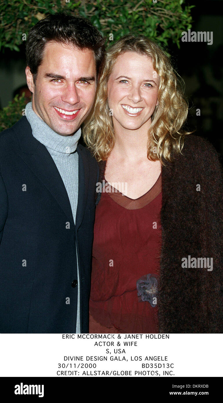 Eric mccormack wife holden hires stock photography and images