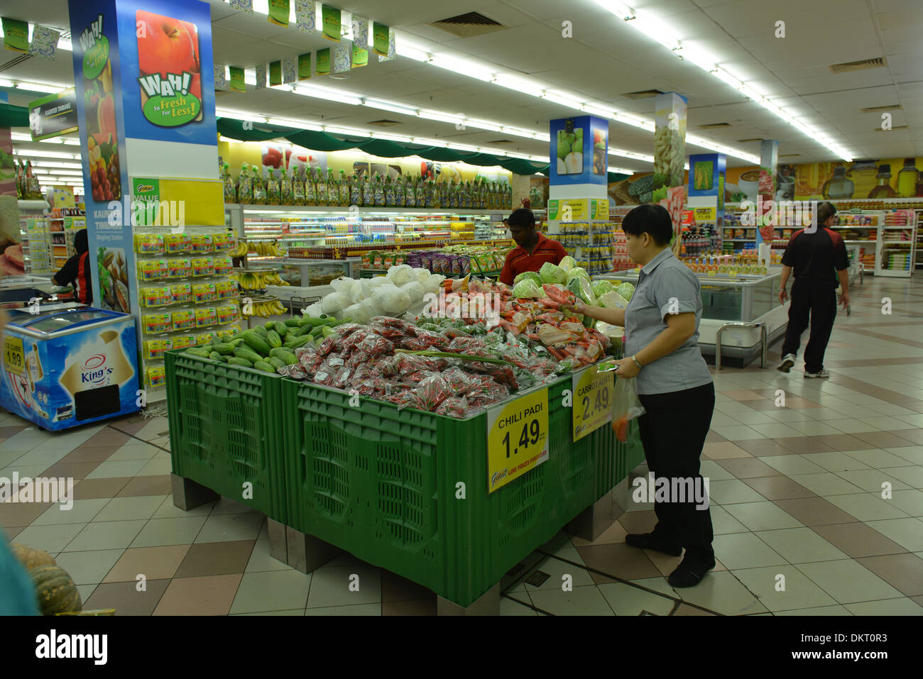 Supermarkt, Melaka, Malaysia Stock Photo