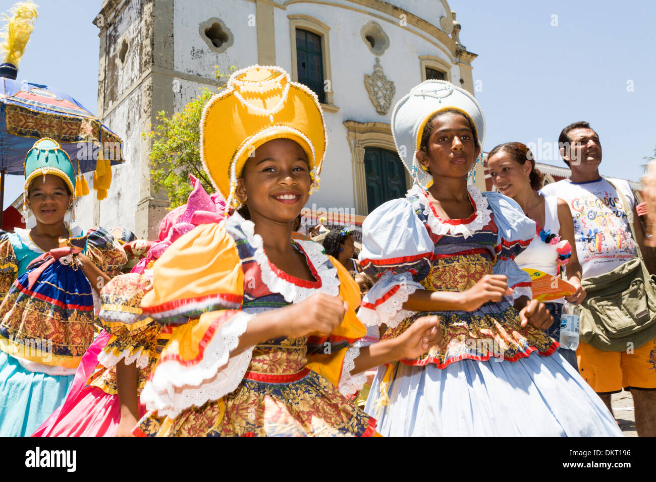 Street Carnival in Olinda near Recife, Brazil Stock Photo