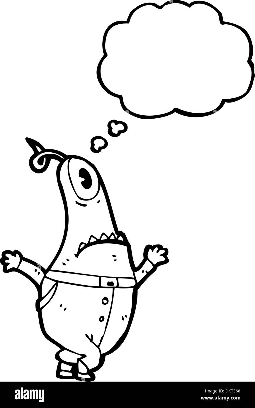 cartoon weird alien Stock Vector Image & Art - Alamy