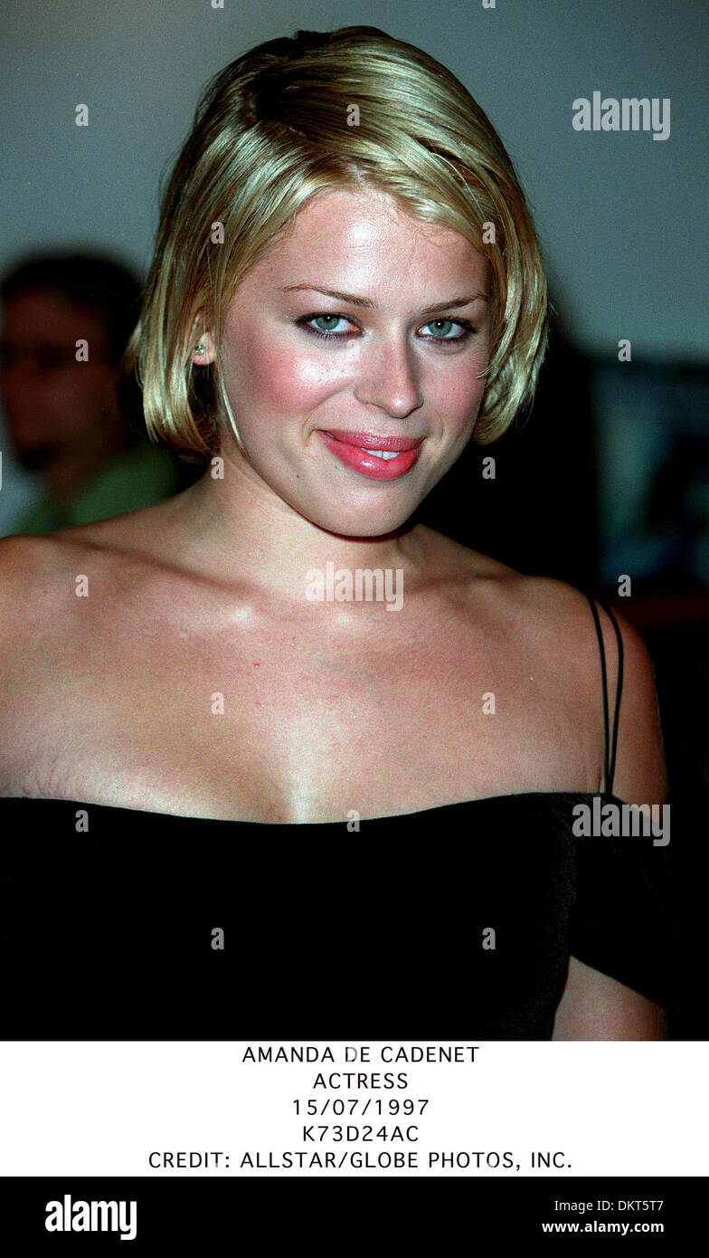 AMANDA DE CADENET.ACTRESS.15/07/1997.K73D24AC Stock Photo - Alamy