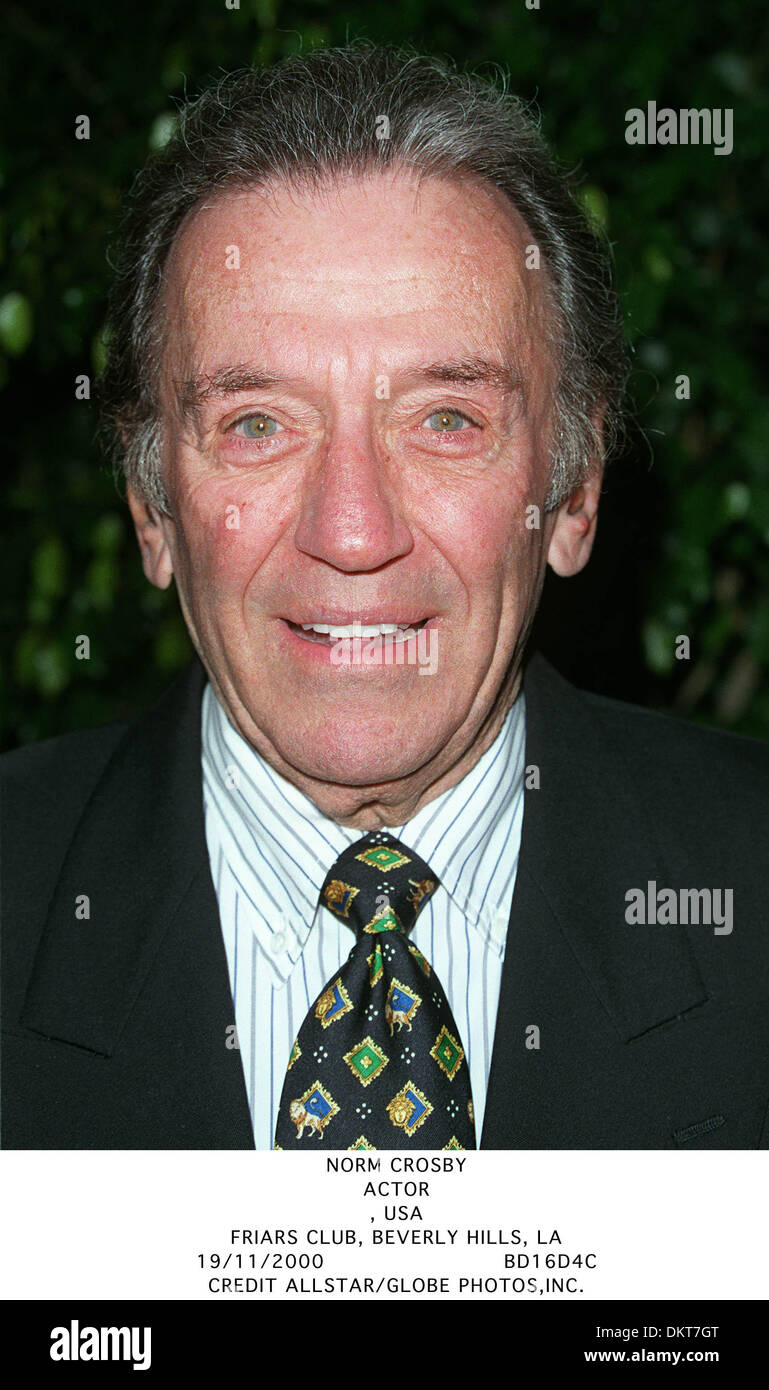 Nov. 19, 2000 FRIARS CLUB, BEVERLY HILLS, LA NORM CROSBY.ACTOR