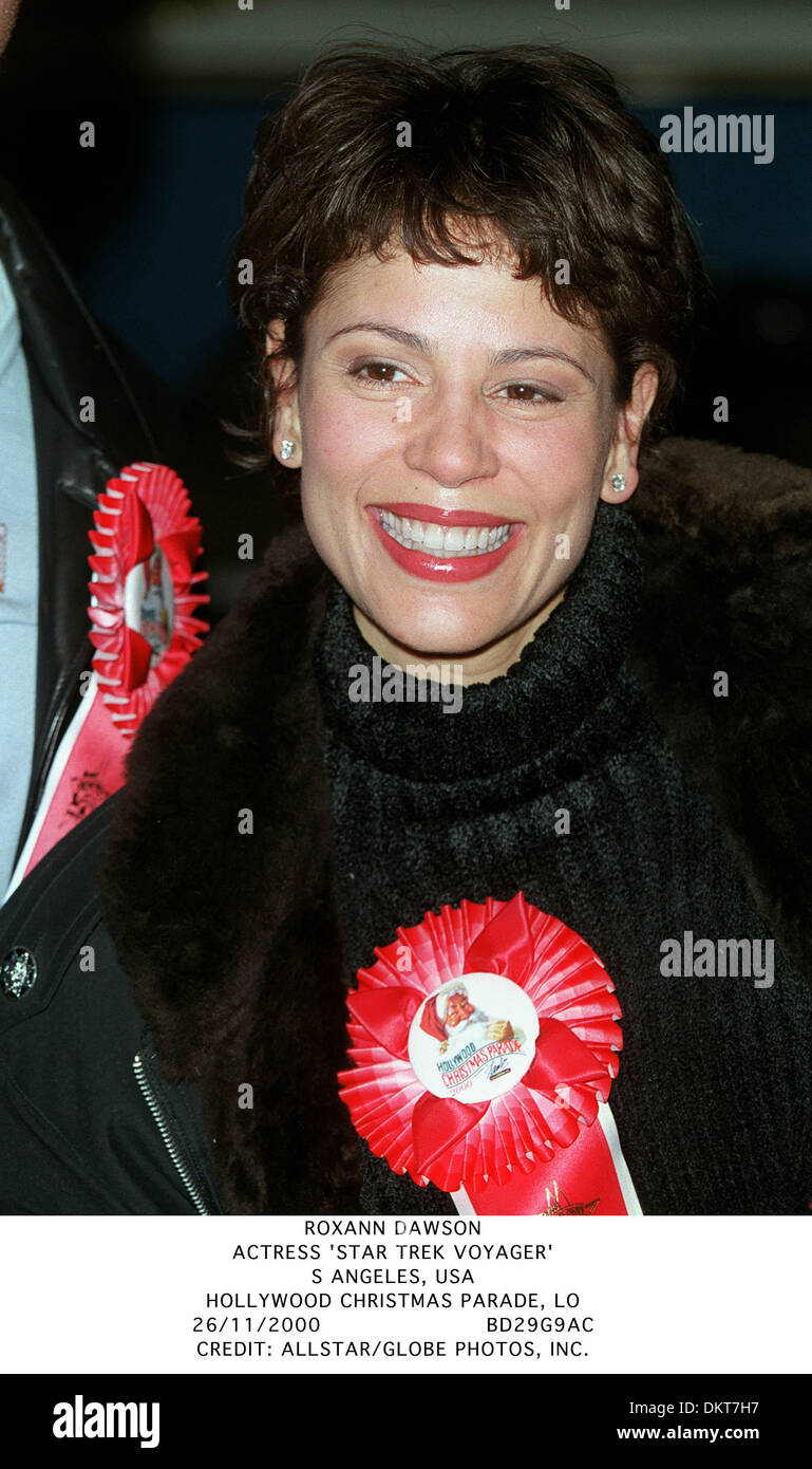 Nov. 26, 2000 - HOLLYWOOD CHRISTMAS PARADE, LO - ROXANN DAWSON.ACTRESS 'STAR TREK VOYAGER'.S ANGELES, USA.HOLLYWOOD CHRISTMAS PARADE, LO.26/11/2000.BD29G9AC.CREDIT:(Credit Image: © Globe Photos/ZUMAPRESS.com) Stock Photo