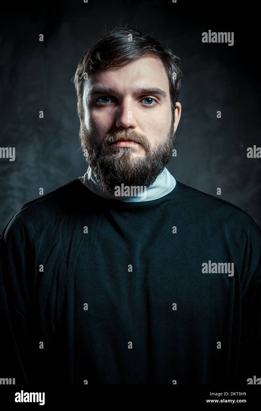 Portrait of a priest Stock Photo