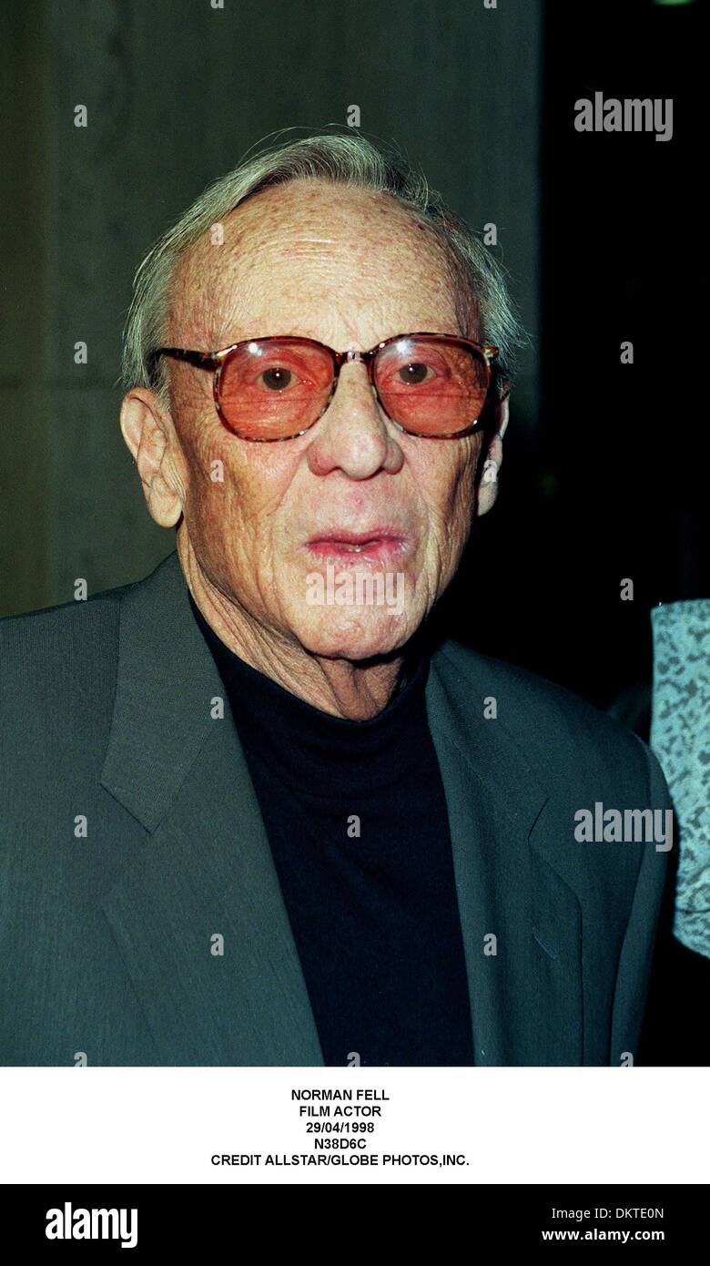 Apr. 29, 1998 - NORMAN FELL.FILM ACTOR.29/04/1998.N38D6C.CREDIT (Credit  Image: © Globe Photos/ZUMAPRESS.com Stock Photo - Alamy