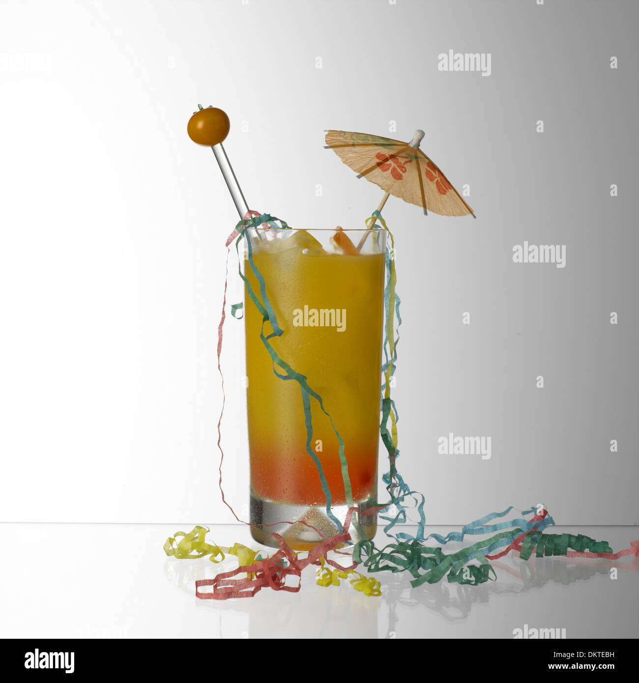 Cocktail with decoration Stock Photo
