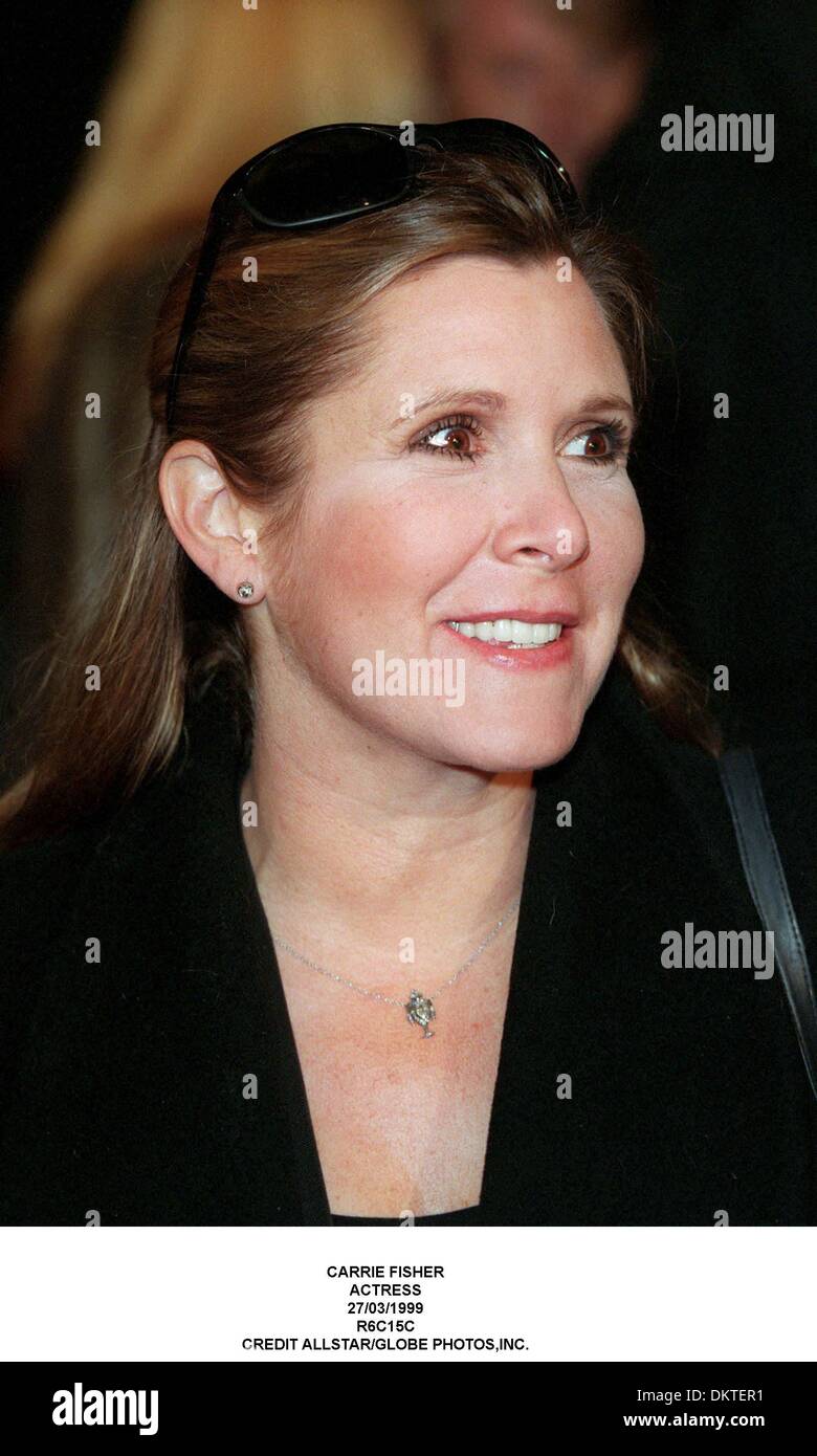 Mar. 27, 1999 - CARRIE FISHER.ACTRESS.27/03/1999.R6C15C.CREDIT (Credit  Image: © Globe Photos/ZUMAPRESS.com Stock Photo - Alamy