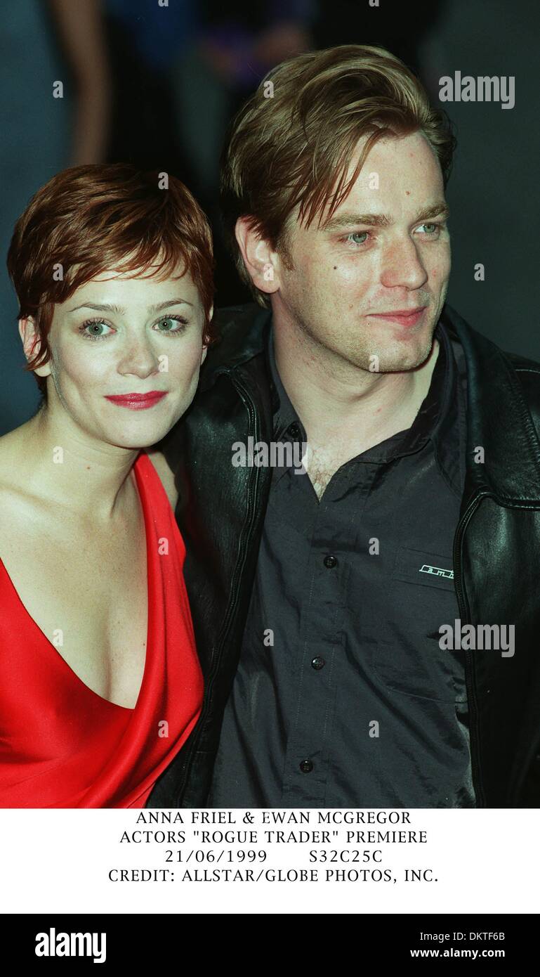 June 21, 1999 - ANNA FRIEL & EWAN MCGREGOR.ACTORS ''ROGUE TRADER'' PREMIERE.21/06/1999.S32C25C.CREDIT:(Credit Image: © Globe Photos/ZUMAPRESS.com) Stock Photo
