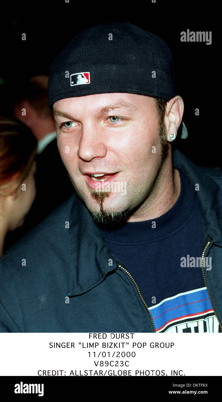FRED DURST.SINGER ''LIMP BIZKIT'' POP GROUP.11/01/2000.V89C23C Stock