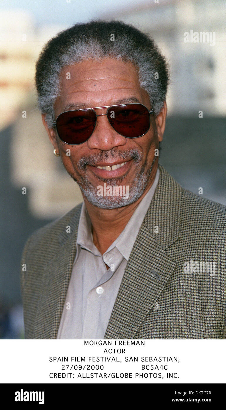 Sept. 27, 2000 - FILM FESTIVAL, SAN SEBASTIAN - MORGAN FREEMAN.ACTOR.SPAIN.FILM  FESTIVAL, SAN SEBASTIAN,.27/09/2000.BC5A4C.CREDIT:(Credit Image: © Globe  Photos/ZUMAPRESS.com Stock Photo - Alamy