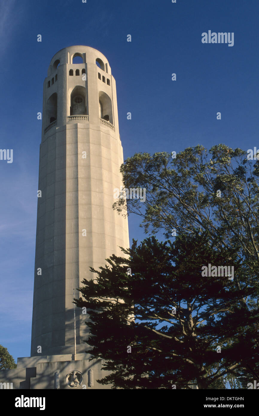 Coit Tower, Telegraph Hill, San Francisco, California Stock Photo