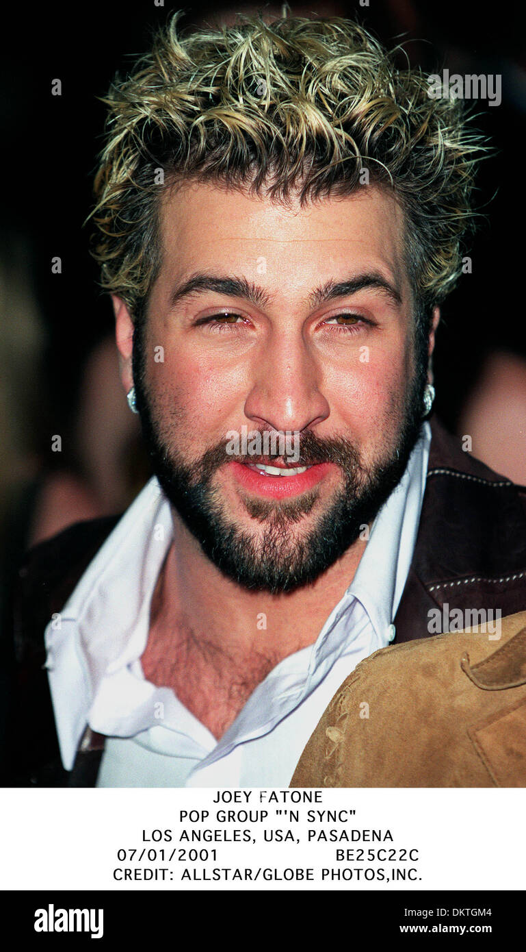 JOEY FATONE.POP GROUP '''N SYNC''.LOS ANGELES, USA, PASADENA.07/01/2001.BE25C22C. Stock Photo