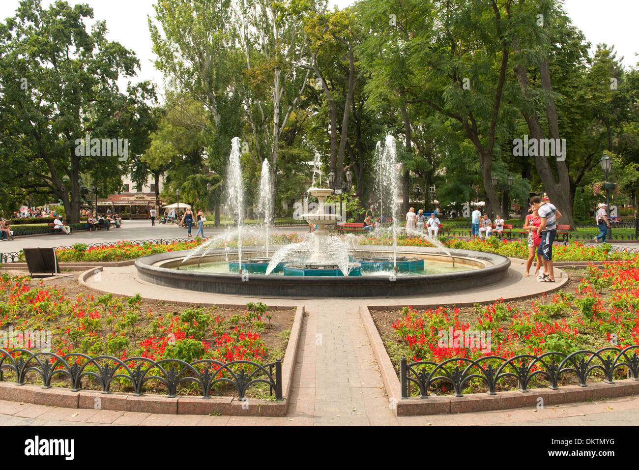 Odessa City Gardens in Odessa, Ukraine. Stock Photo
