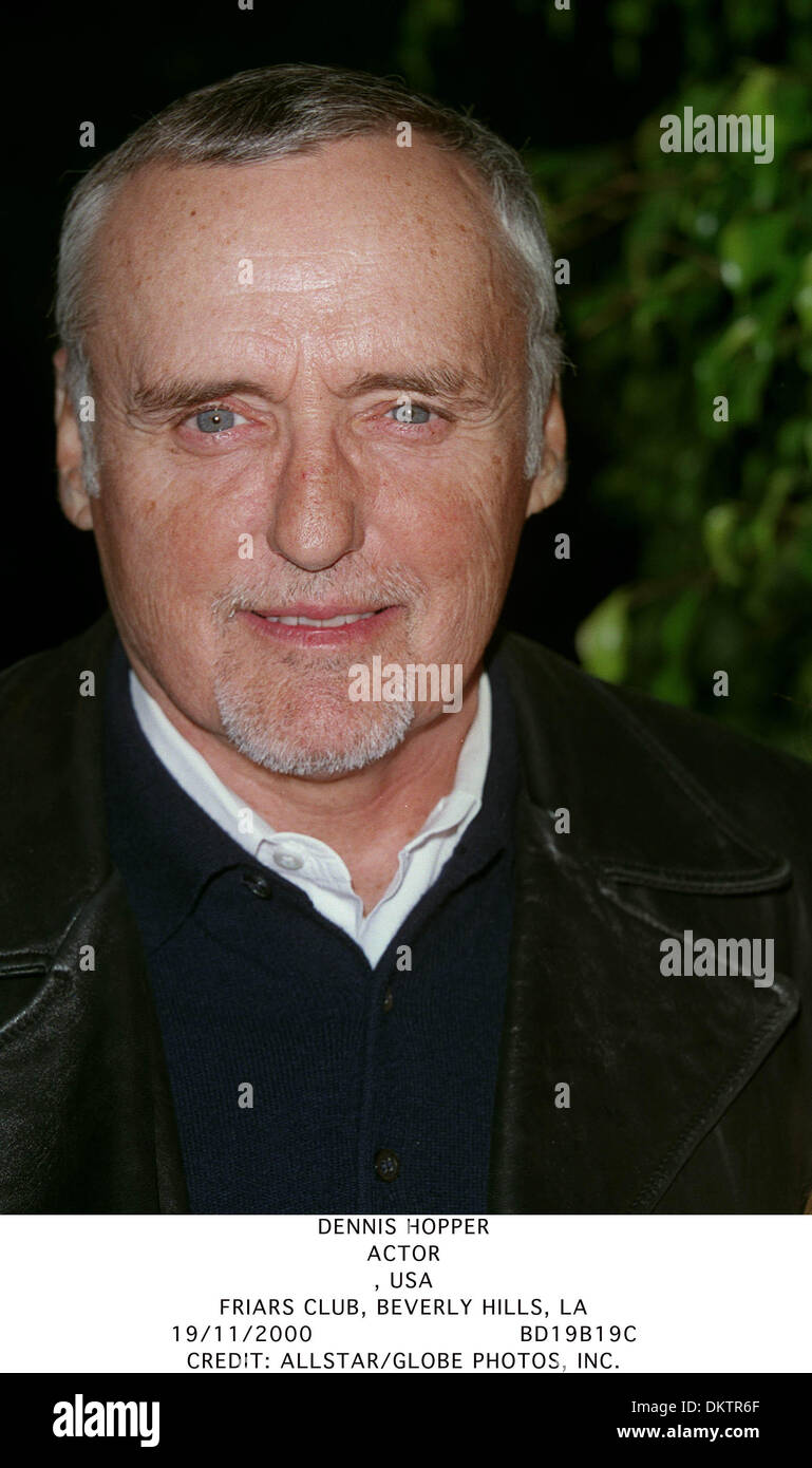 Nov. 19, 2000 FRIARS CLUB, BEVERLY HILLS, LA DENNIS HOPPER.ACTOR