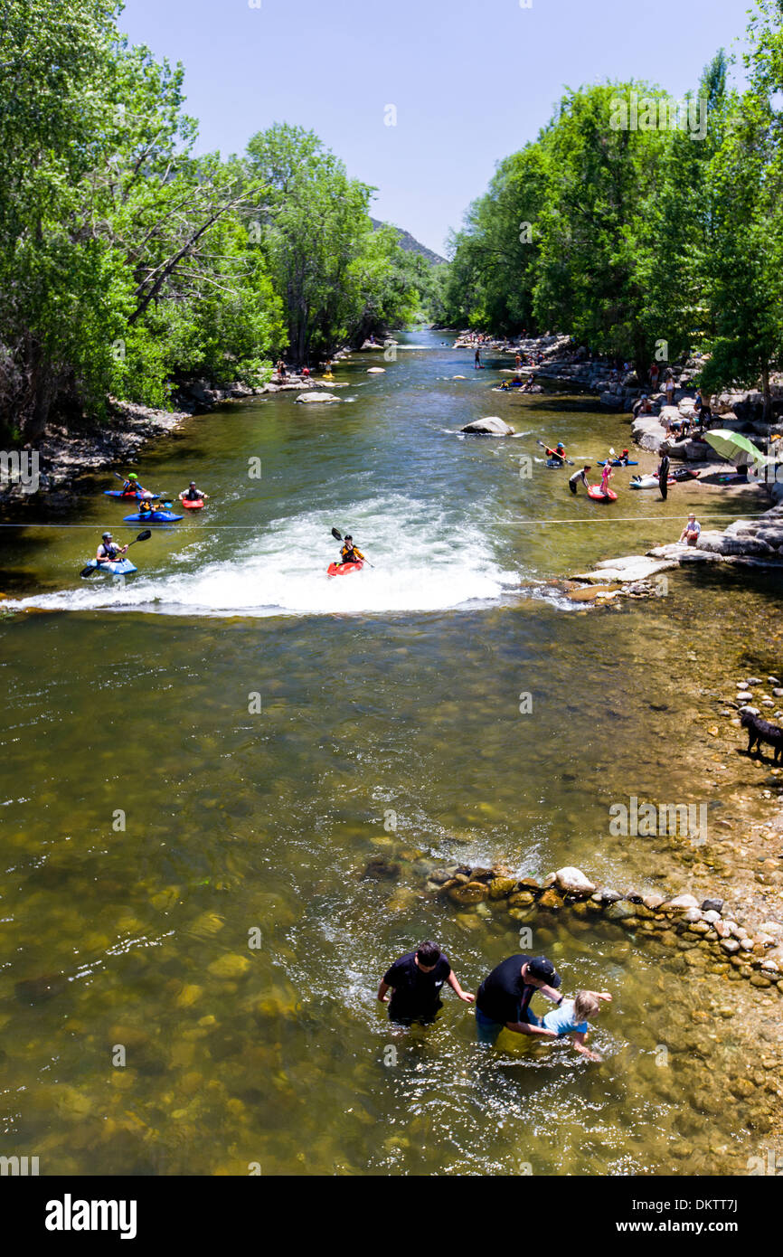 Annual Fibark Whitewater Festival includes raft & kayak races, foot