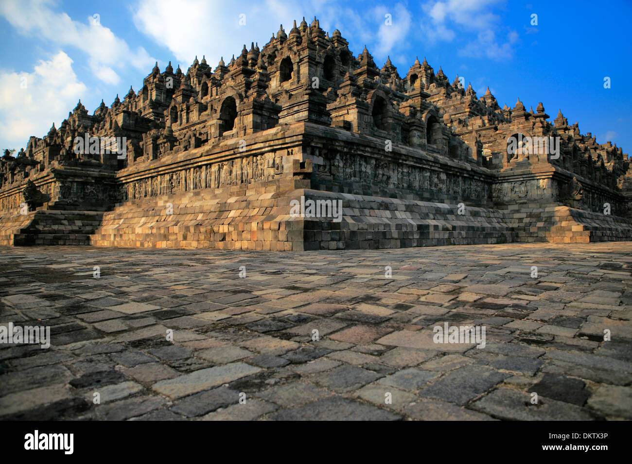 Mahayana Buddhist Temple (8th century), Borobudur, near Magelang, Central Java, Indonesia Stock Photo