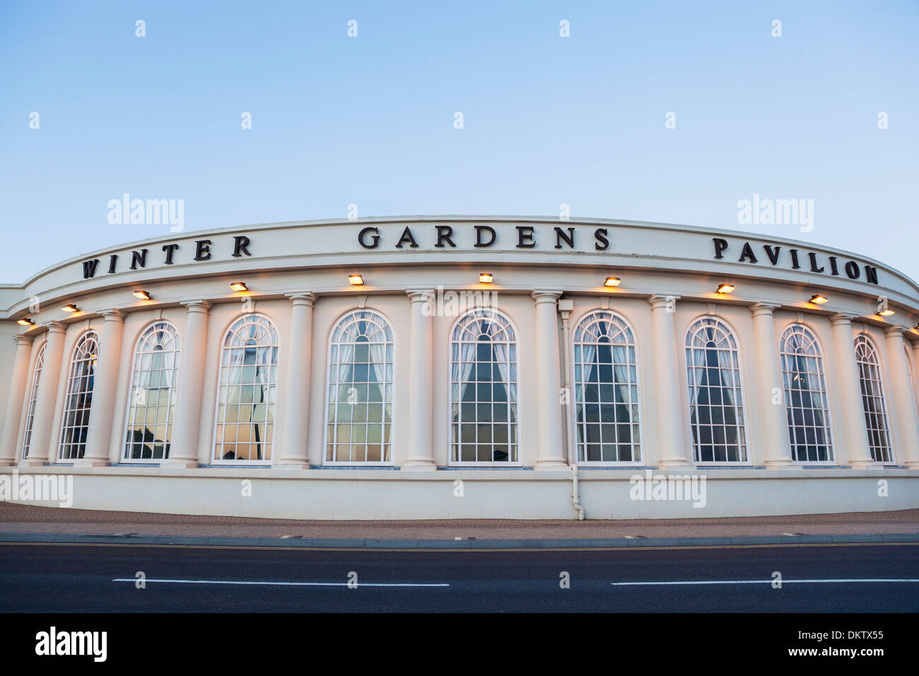 UK United Kingdom Great Britain Europe Britain England Somerset Weston-Super-Mare Westonsupermare Winter Gardens Pavilion Stock Photo