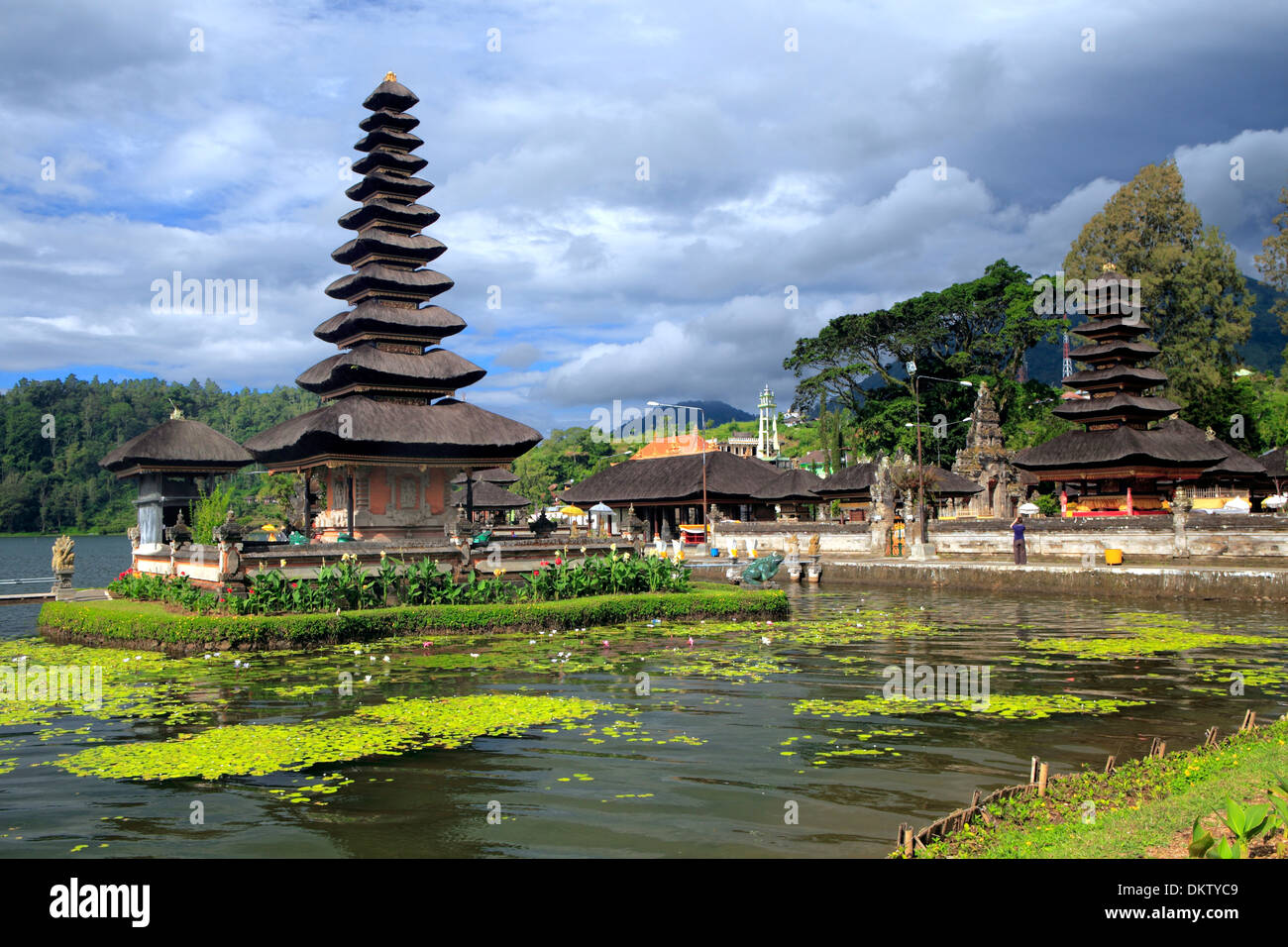 Pura Ulun Danu Bratan temple, Candikuning, lake Bratan, Bali, Indonesia  Stock Photo - Alamy
