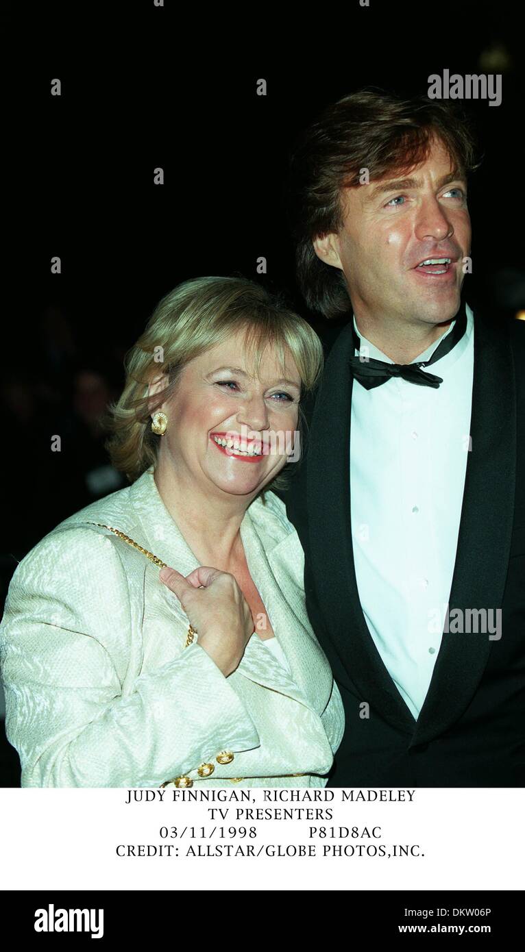 Nov. 3, 1998 - JUDY FINNIGAN, RICHARD MADELEY.TV PRESENTERS.03/11/1998.P81D8AC.CREDIT:(Credit Image: © Globe Photos/ZUMAPRESS.com) Stock Photo