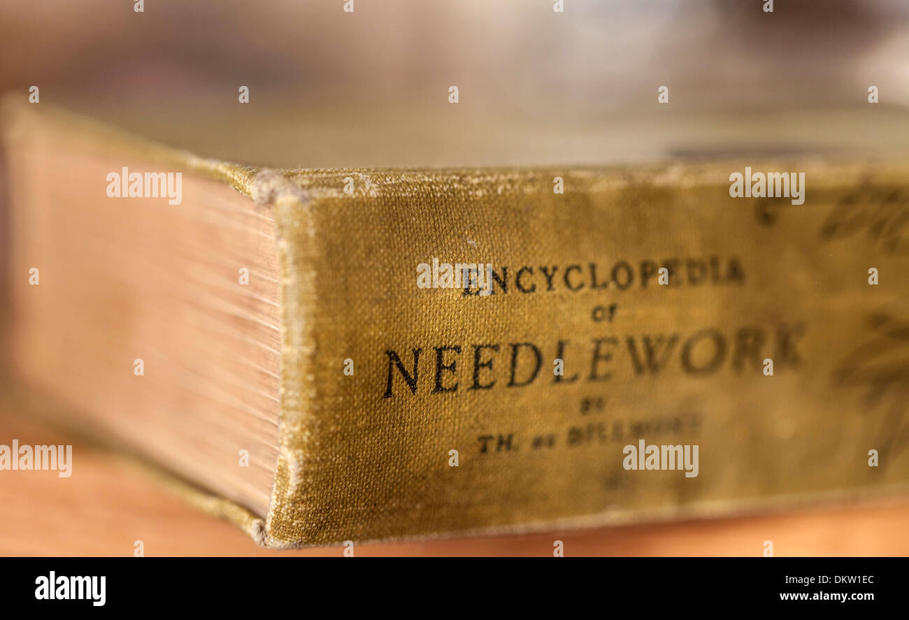 Encyclopedia of Needlework by TH. de Dillmont Stock Photo