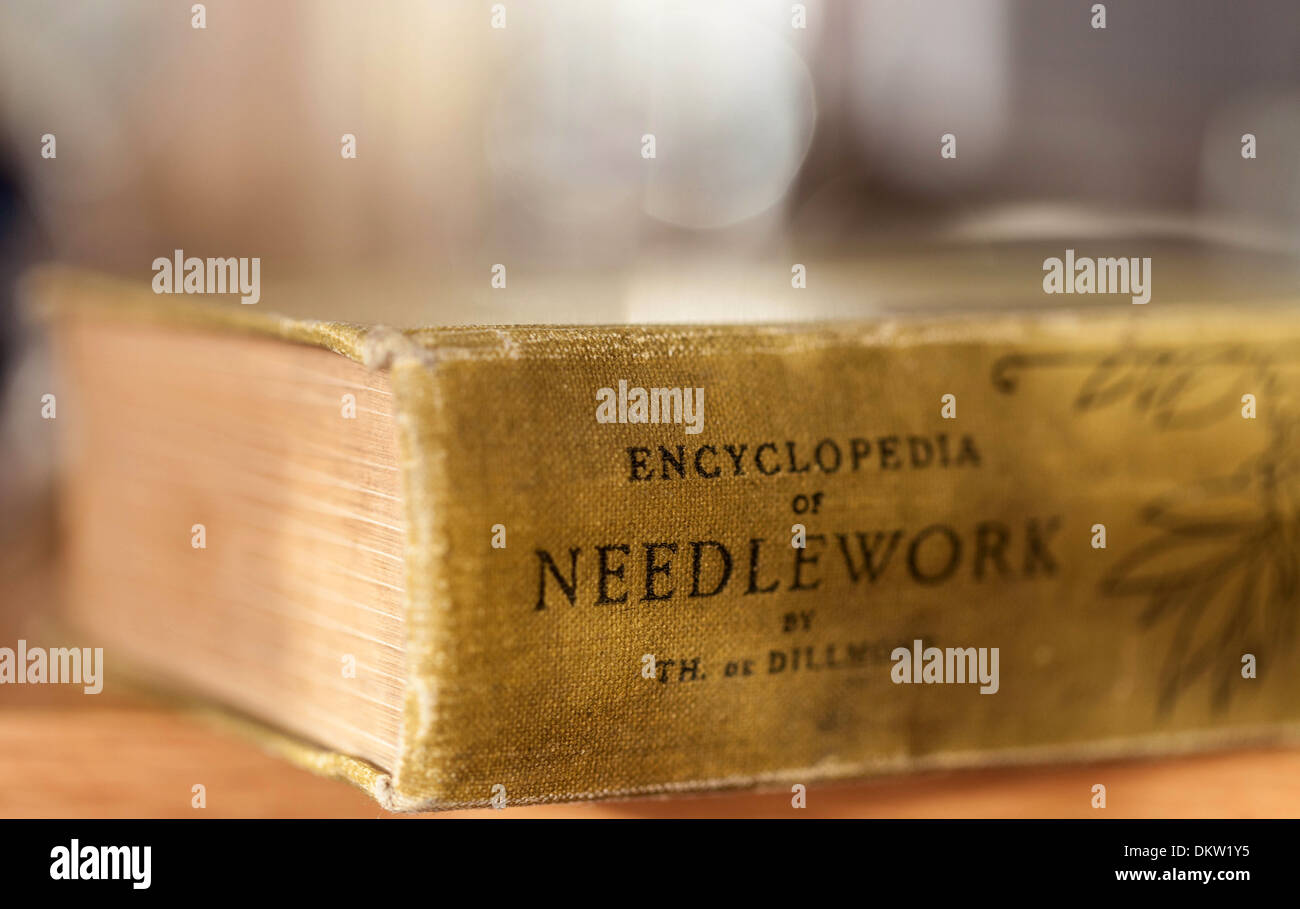 Encyclopedia of Neddlework by TH. de Dillmont Stock Photo