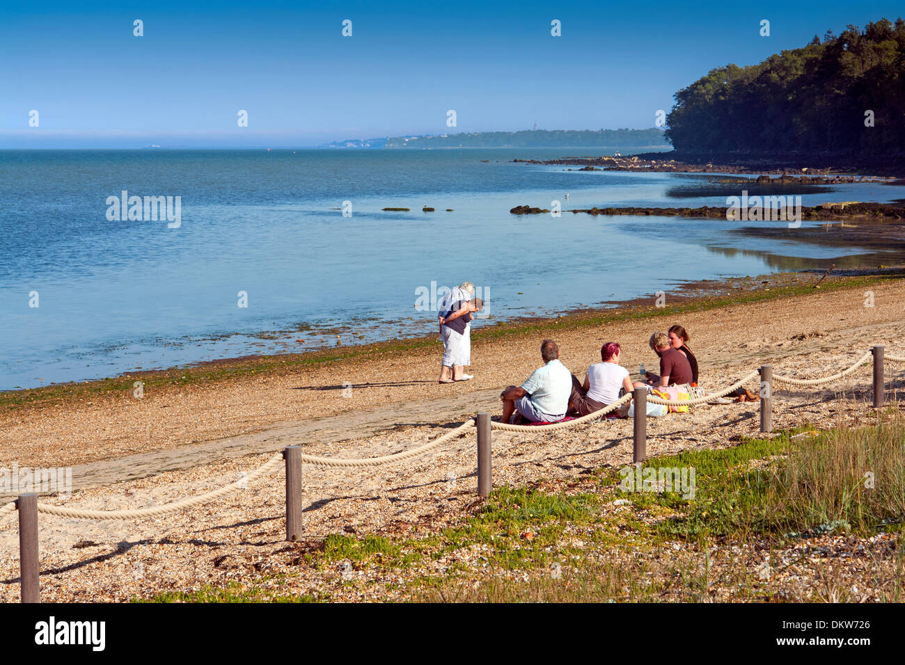 Queen Victoria's private beach at Osborne House, East Cowes, Isle of