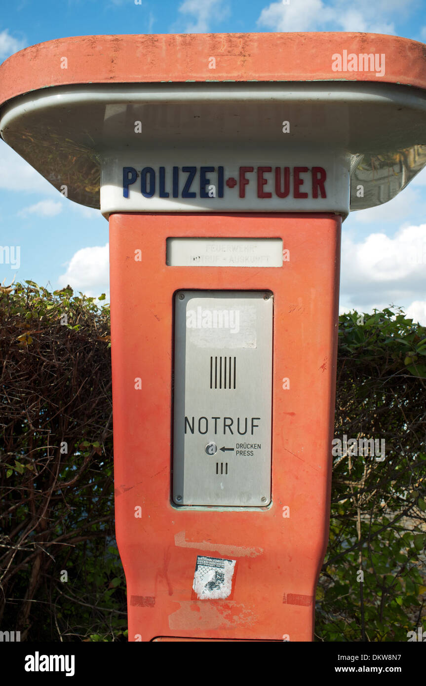 Polizei & Feuer intercom, Cologne, Germany. Stock Photo