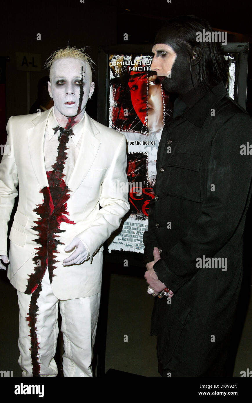 MARILYN MANSON & GINGER FISH.SINGER & DRUMMER.HOLLYWOOD, LOS ANGELES