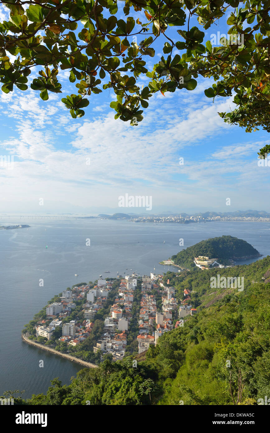 South America, Latin America, Rio, Rio de Janeiro, city, Rio, Niteroi, bridge, bay Stock Photo